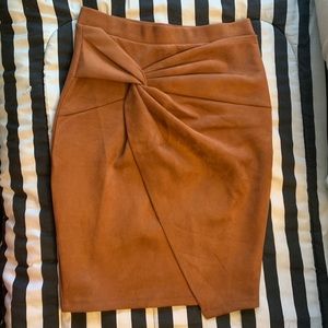 Brown midi skirt!